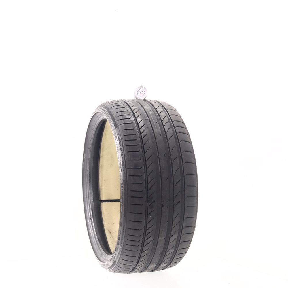 Set of (2) Used 265/30R20 Continental ContiSportContact 5P R01 ContiSilent 94Y - 8.5-9/32 - Image 1