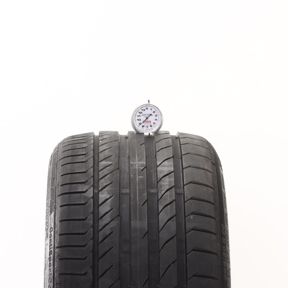 Set of (2) Used 265/30R20 Continental ContiSportContact 5P R01 ContiSilent 94Y - 8.5-9/32 - Image 2