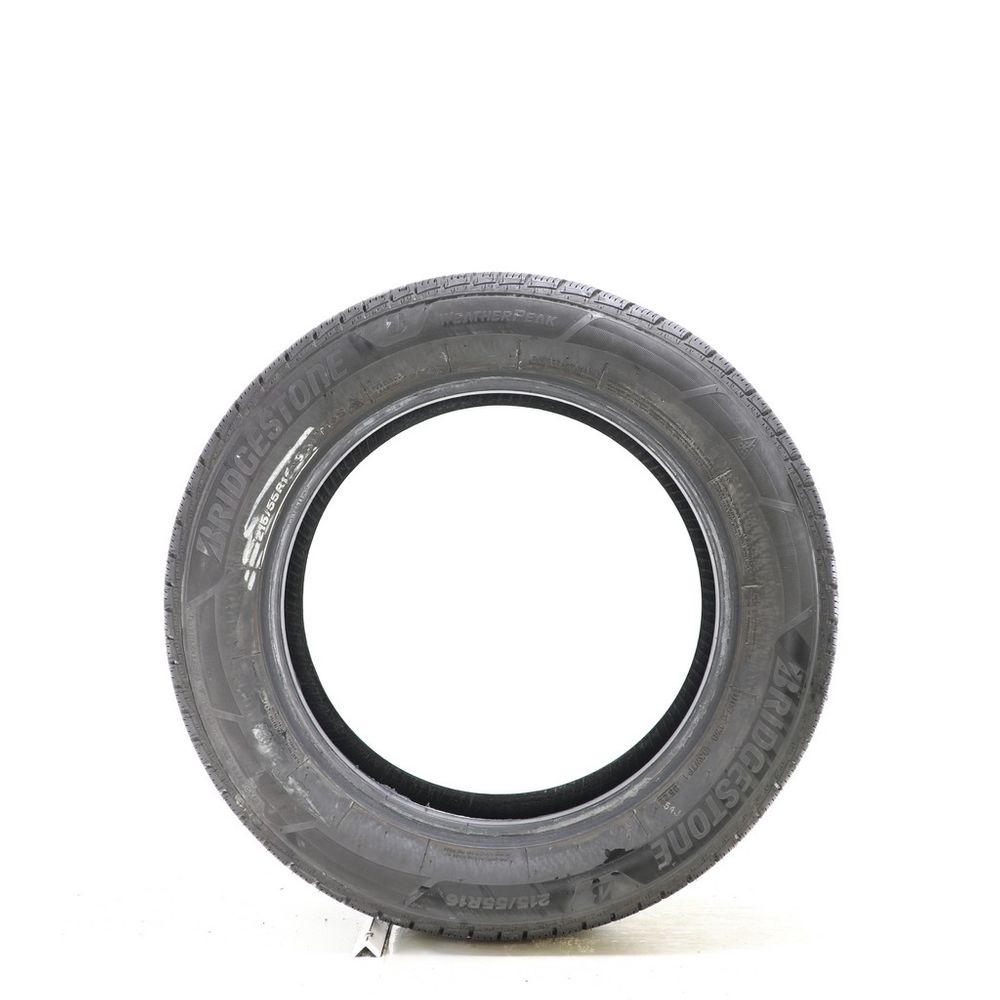 Driven Once 215/55R16 Bridgestone WeatherPeak 93H - 9.5/32 - Image 3