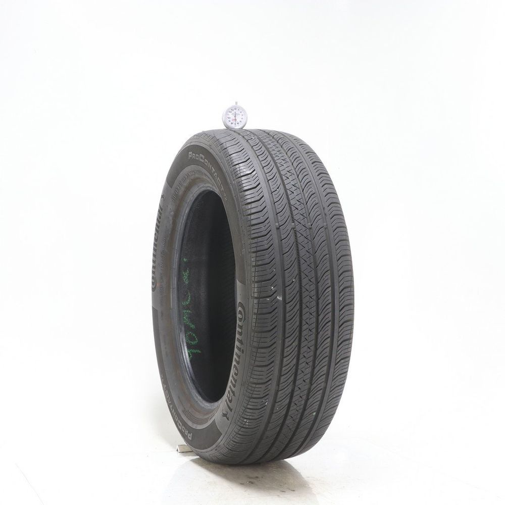 Set of (2) Used 215/60R17 Continental ProContact TX 96H - 6.5-8/32 - Image 1