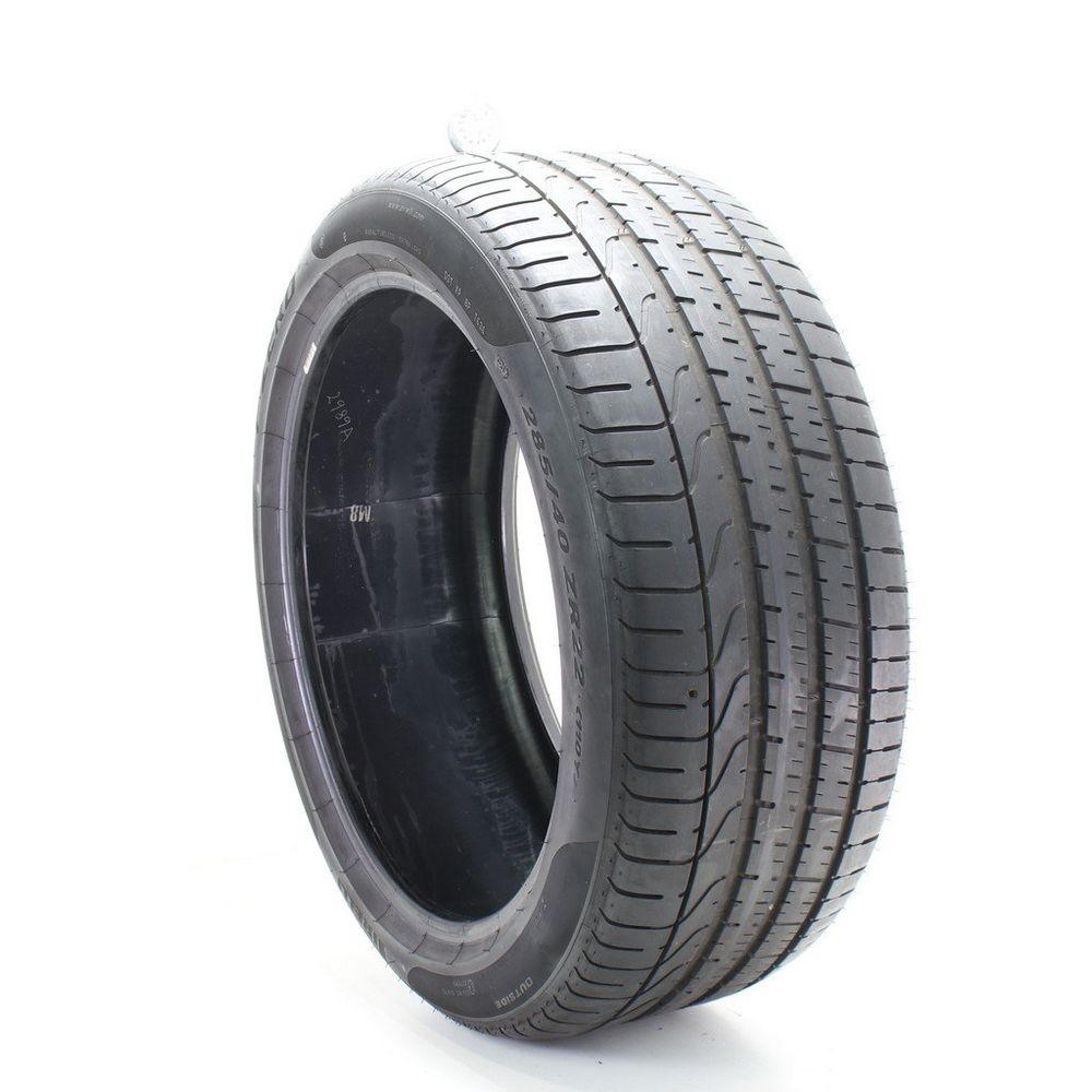 Set of (2) Used 285/40ZR22 Pirelli P Zero B 110Y - 6.5-7.5/32 - Image 1