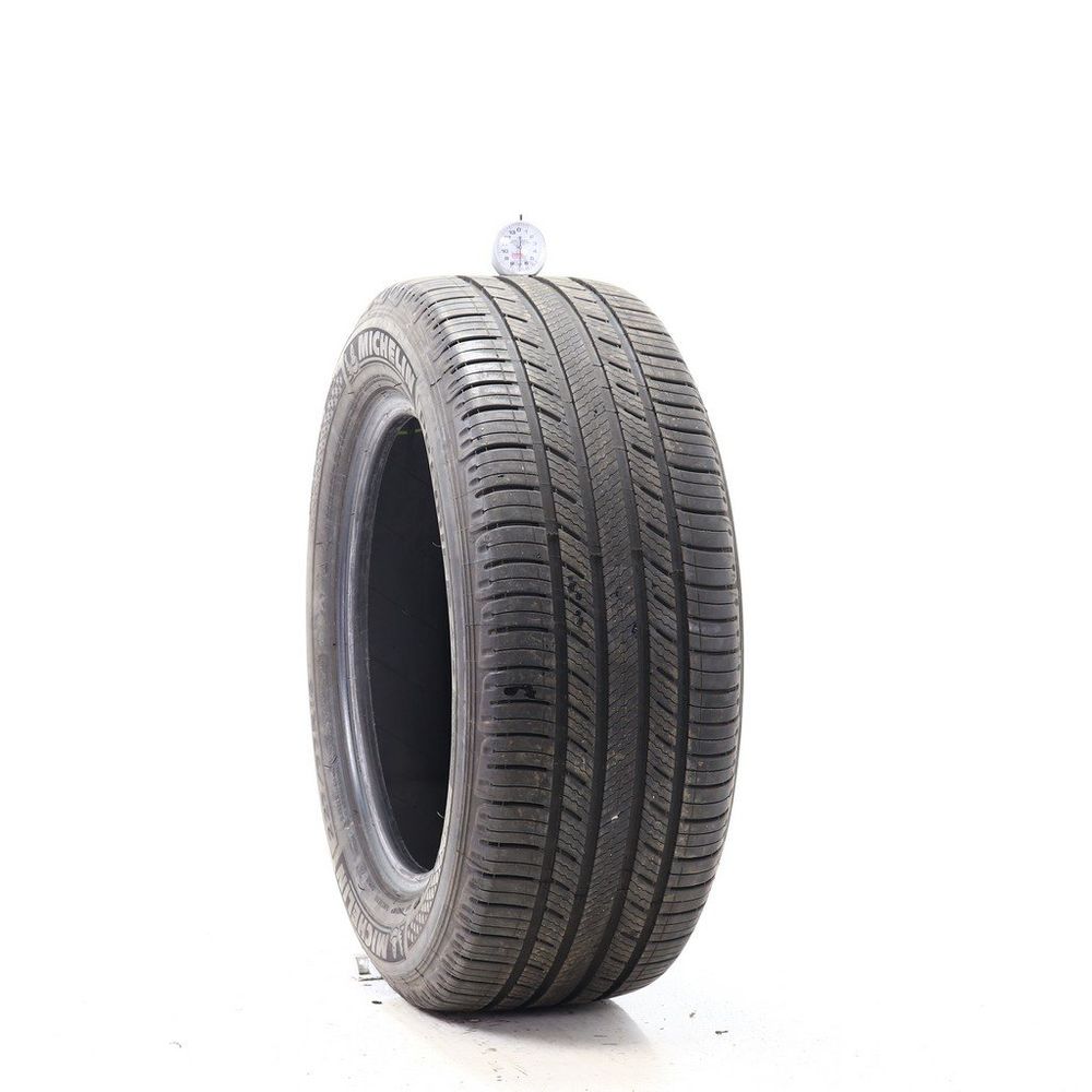 Set of (2) Used 225/55R16 Michelin Premier A/S 95H - 7-7.5/32 - Image 1