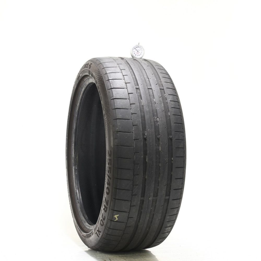 Used 255/40ZR20 Continental SportContact 6 MO1 101Y - 4.5/32 - Image 1