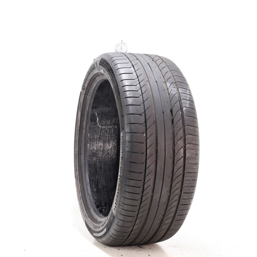 Set of (4) Used 285/40R22 Continental ContiSportContact 5 ContiSeal 110Y - 6.5-7/32 - Image 4
