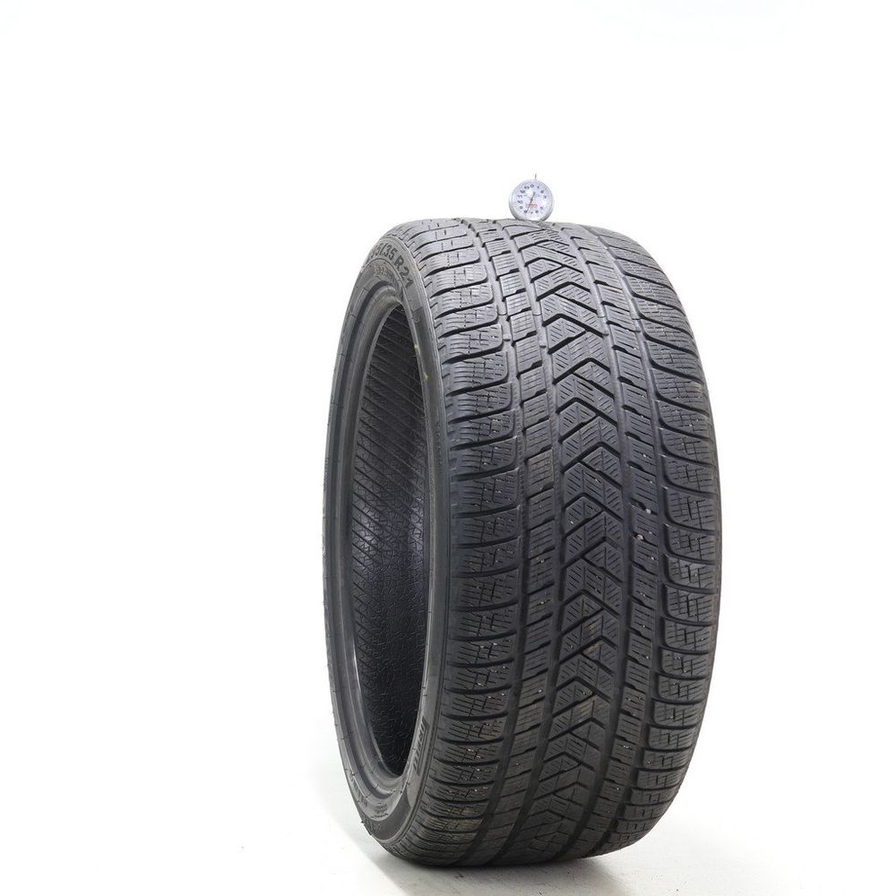 Used 295/35R21 Pirelli Scorpion Winter MO 107V - 7.5/32 - Image 1