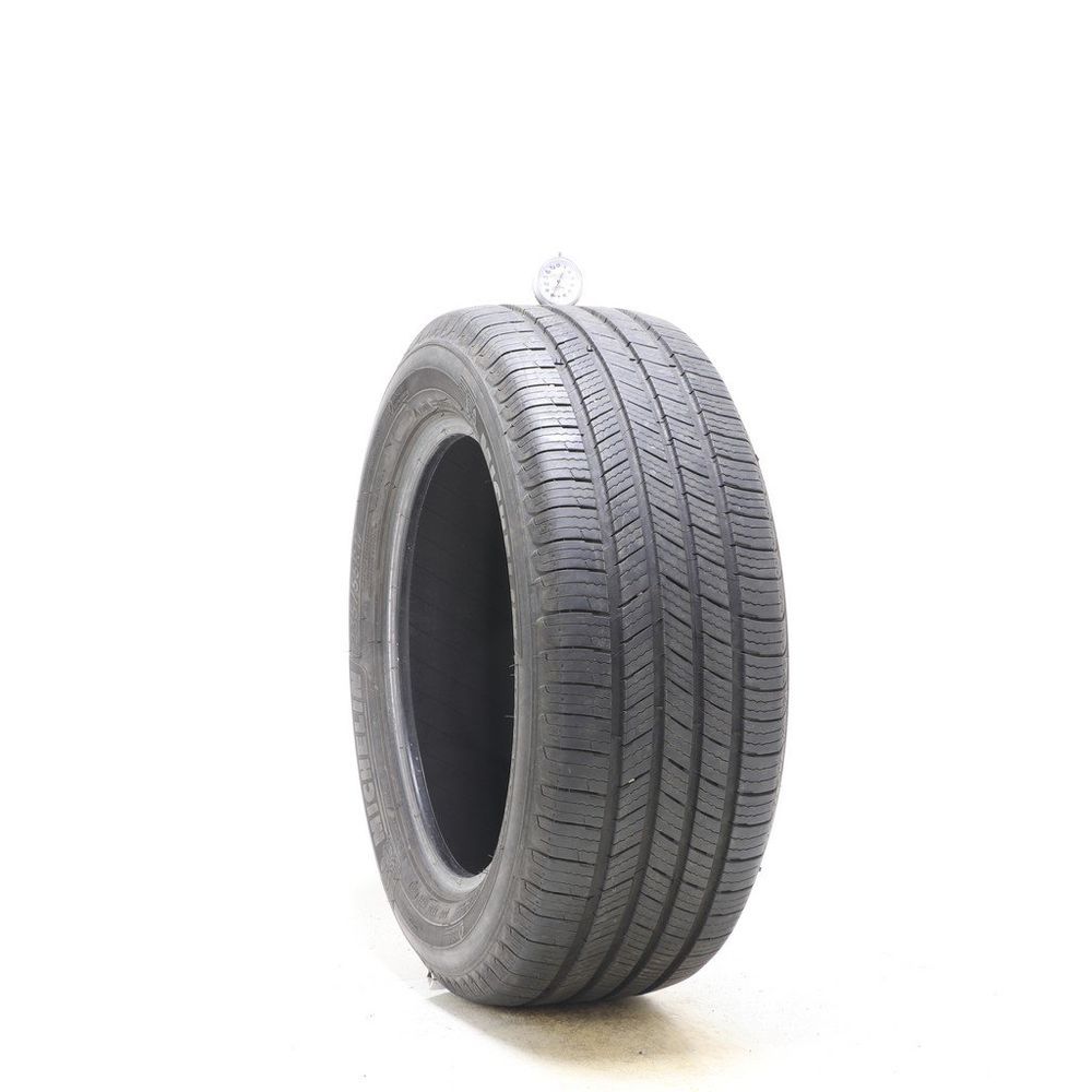 Set of (4) Used 235/55R17 Michelin Defender T+H 99H - 8/32 - Image 1