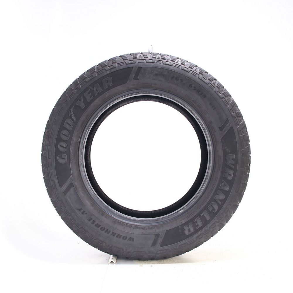 Set of (2) Used 265/65R18 Goodyear Wrangler Workhorse AT 114T - 7.5-9/32 - Image 3