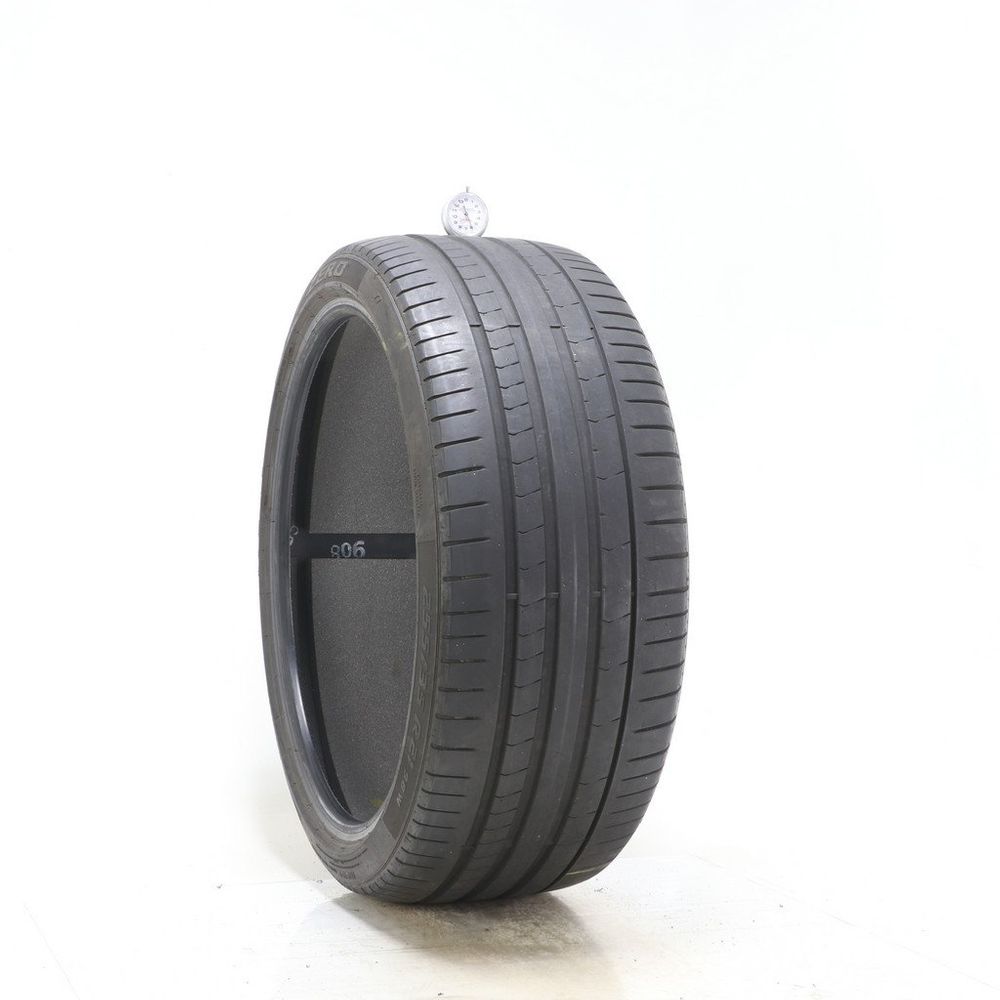 Set of (2) Used 255/35R21 Pirelli P Zero PZ4 T1 Elect PNCS 98W - 5.5-6/32 - Image 4