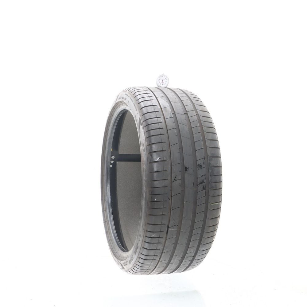 Set of (4) Used 265/35R21 Pirelli P Zero PZ4 LM1 Elect PNCS 103Y - 6.5-7/32 - Image 4