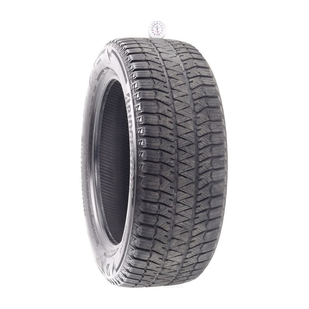 Set of (2) Used 215/55R17 Bridgestone Blizzak WS90 Studless 94H - 6.5-7.5/32 - Image 1
