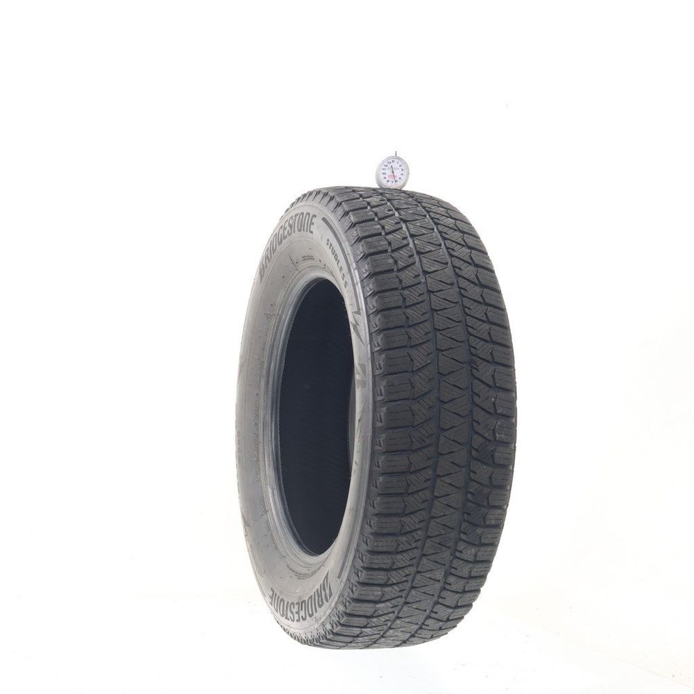Set of (2) Used 215/65R16 Bridgestone Blizzak WS90 Studless 98H - 6-7/32 - Image 1