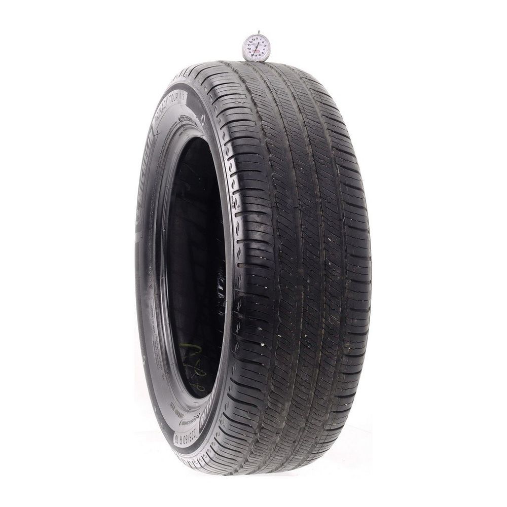 Set of (2) Used 225/60R18 Michelin Primacy Tour A/S 100H - 7.5/32 - Image 1