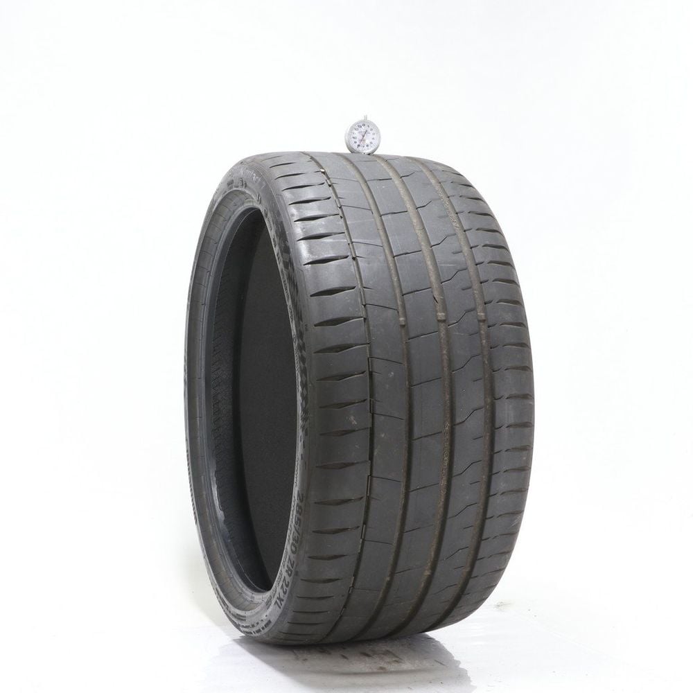 Set of (4) Used 285/30ZR22 Continental SportContact 7 AO ContiSilent 101Y - 8-8.5/32 - Image 1