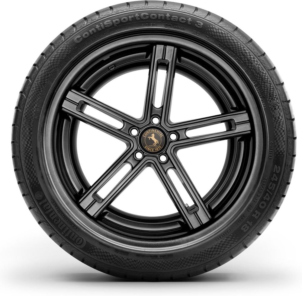 Set of (2) New P 245/45R18 Continental ContiSportContact 3 96Y - Image 2
