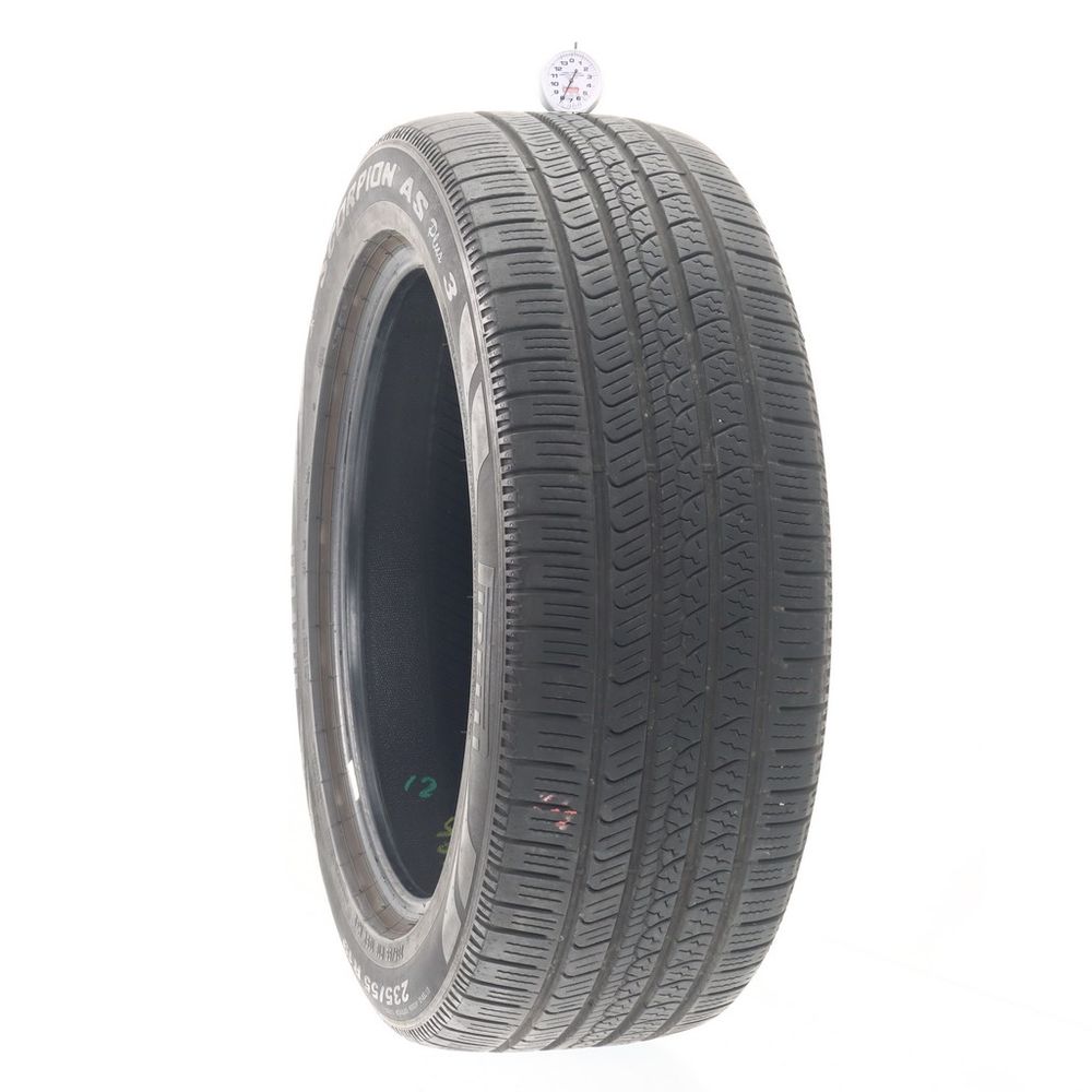 Set of (2) Used 235/55R19 Pirelli Scorpion AS Plus 3 105V - 6.5-8/32 - Image 4