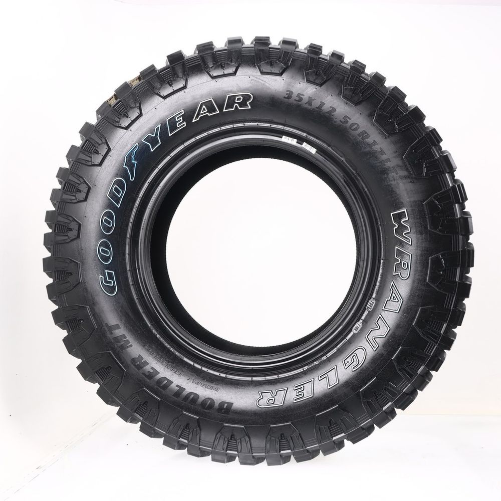 New LT 35X12.5R17 Goodyear Wrangler Boulder MT 121Q E - Image 3