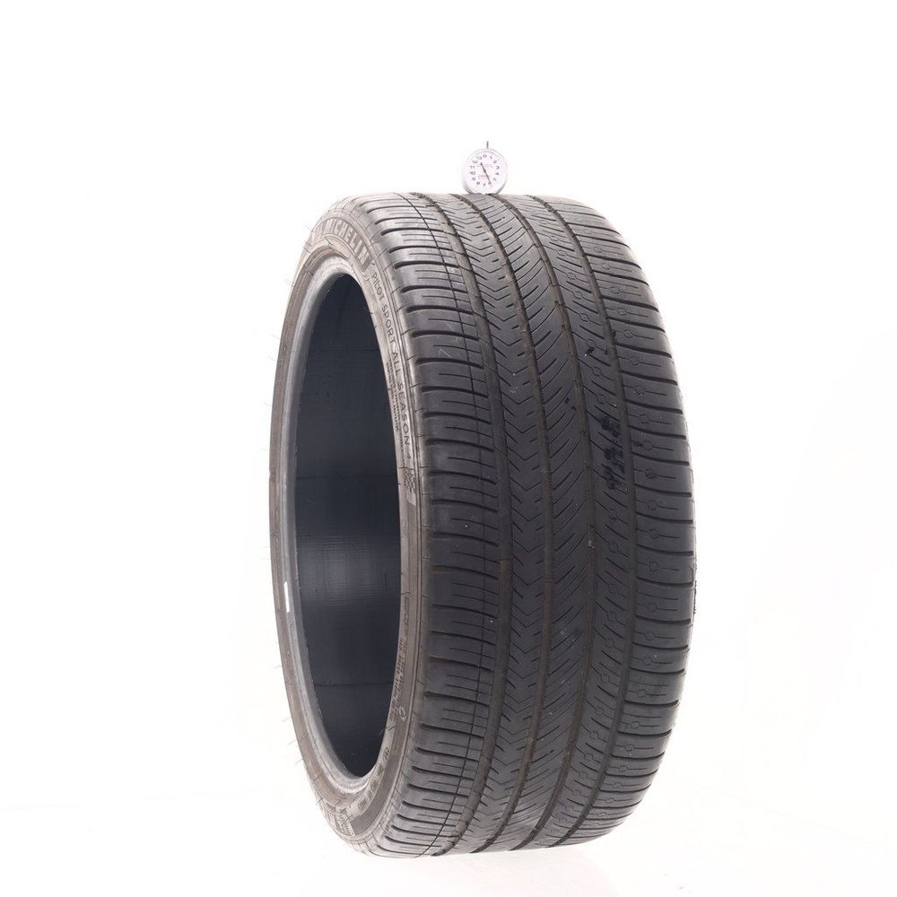 Set of (2) Used 265/35ZR21 Michelin Pilot Sport All Season 4 101Y - 6-7/32 - Image 1