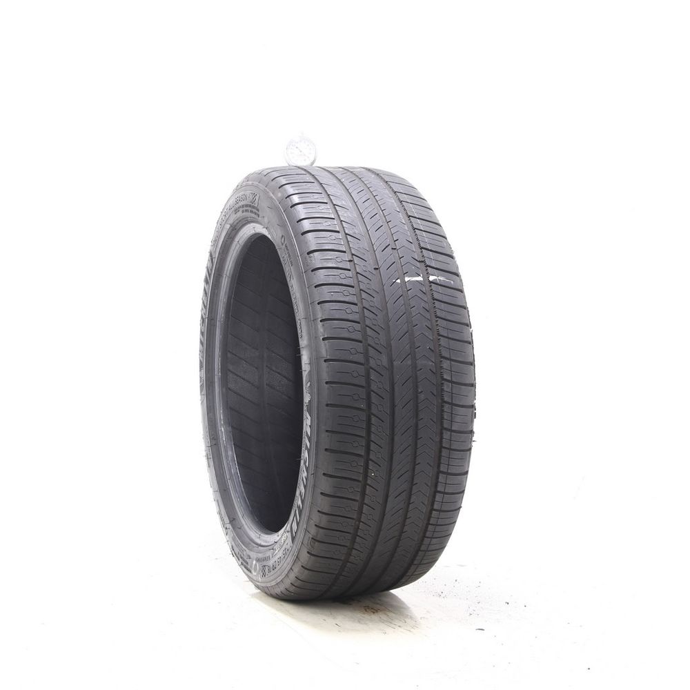 Set of (2) Used 245/45ZR18 Michelin Pilot Sport All Season 4 100Y - 5-6.5/32 - Image 1