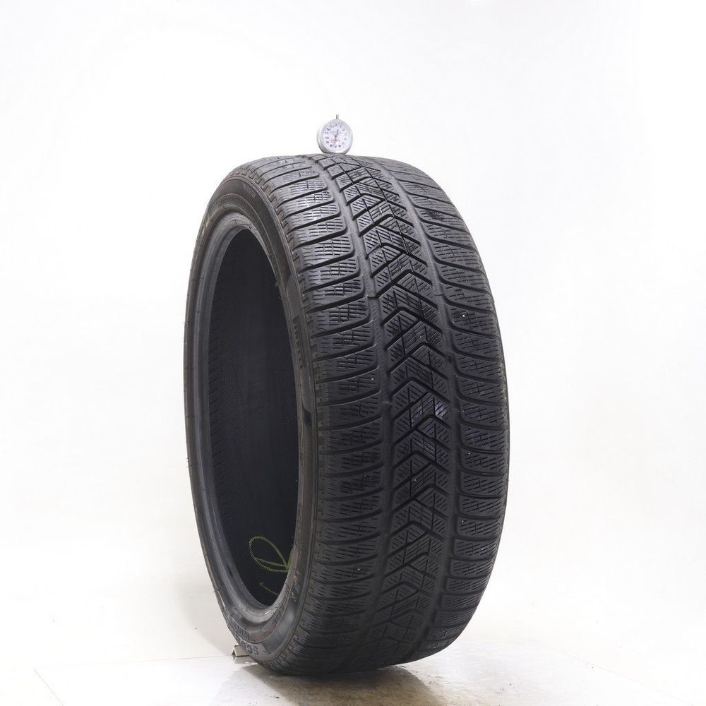 Set of (2) Used 255/40R21 Pirelli Scorpion Winter 102V - 7.5/32 - Image 1