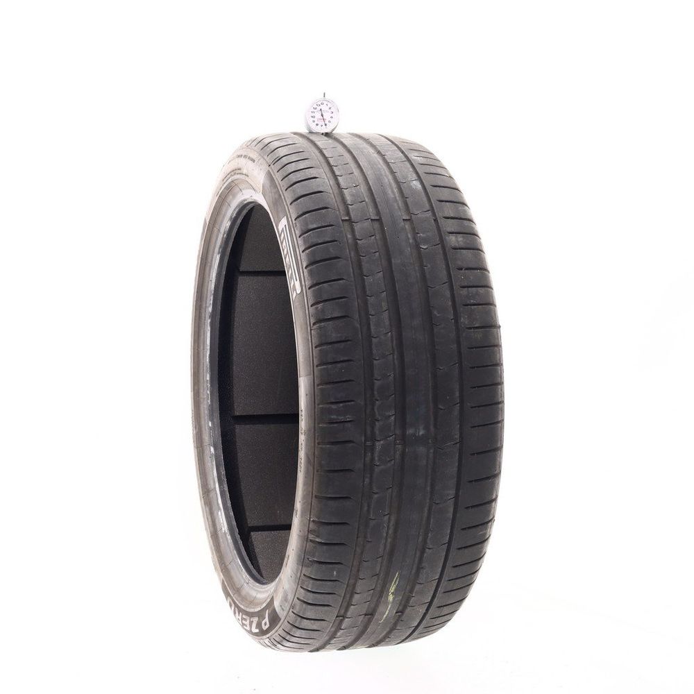 Set of (2) Used 255/40R21 Pirelli P Zero PZ4 PNCS VOL 102V - 6/32 - Image 1