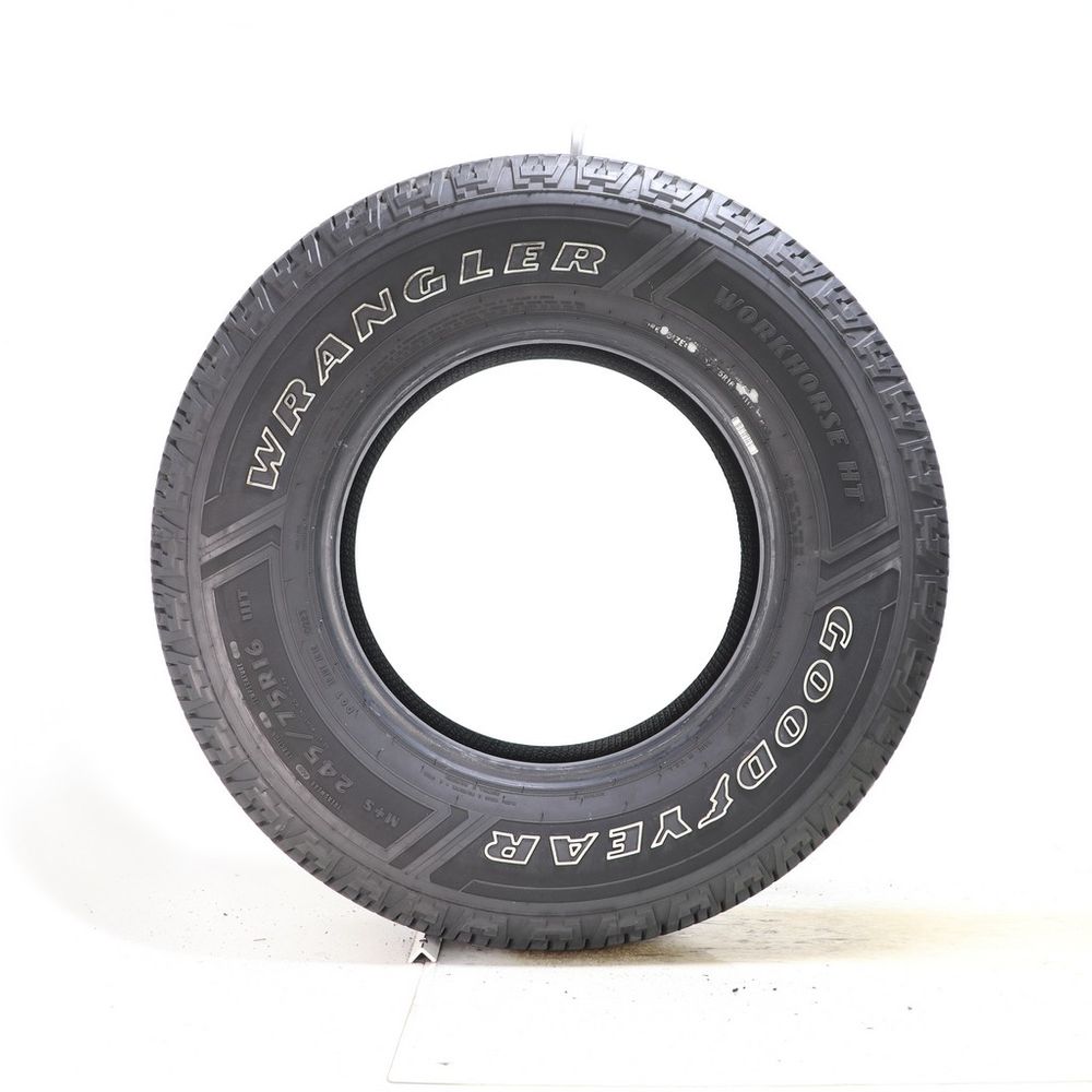 Set of (4) Used 245/75R16 Goodyear Wrangler Workhorse HT 111T - 11.5/32 ...