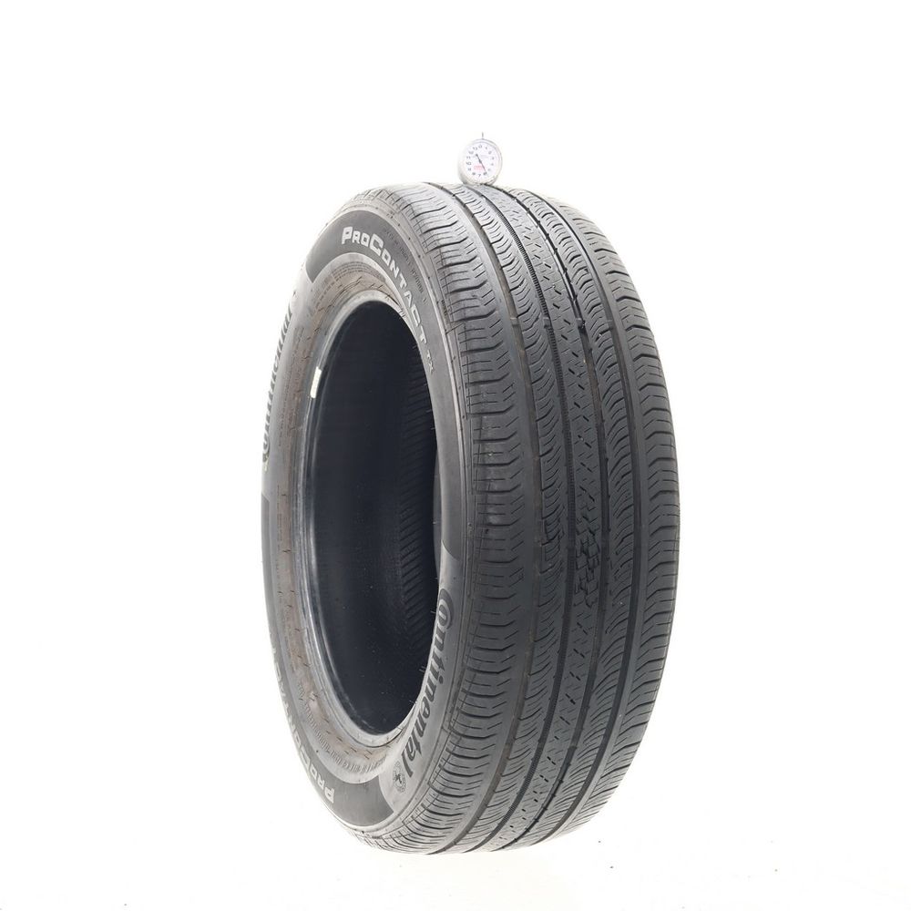 Set of (4) Used 225/60R18 Continental ProContact TX 100H - 5.5-6/32 - Image 1