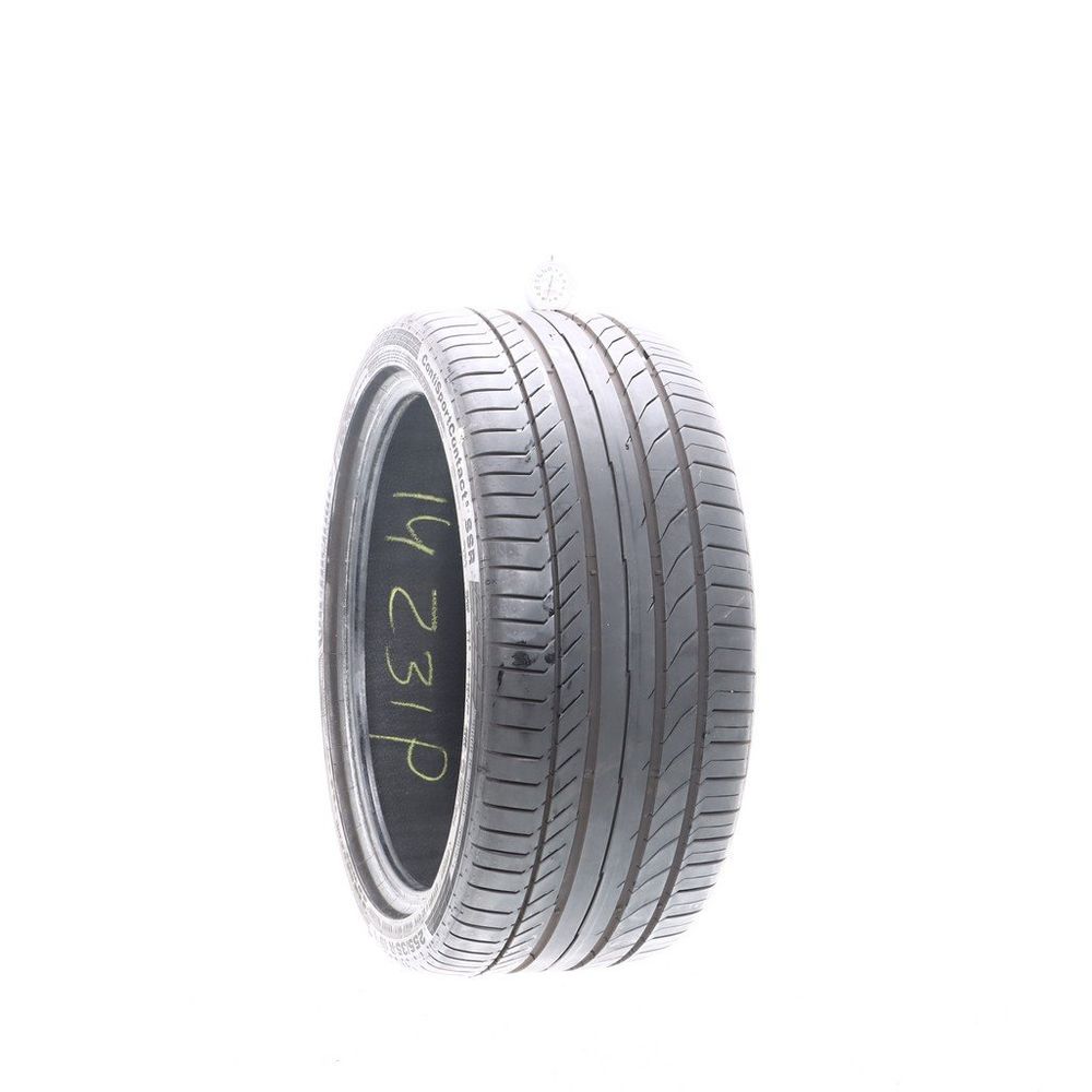 Set of (4) Used 255/35R19 Continental ContiSportContact 5 SSR MOE 96Y - 7.5-9/32 - Image 1