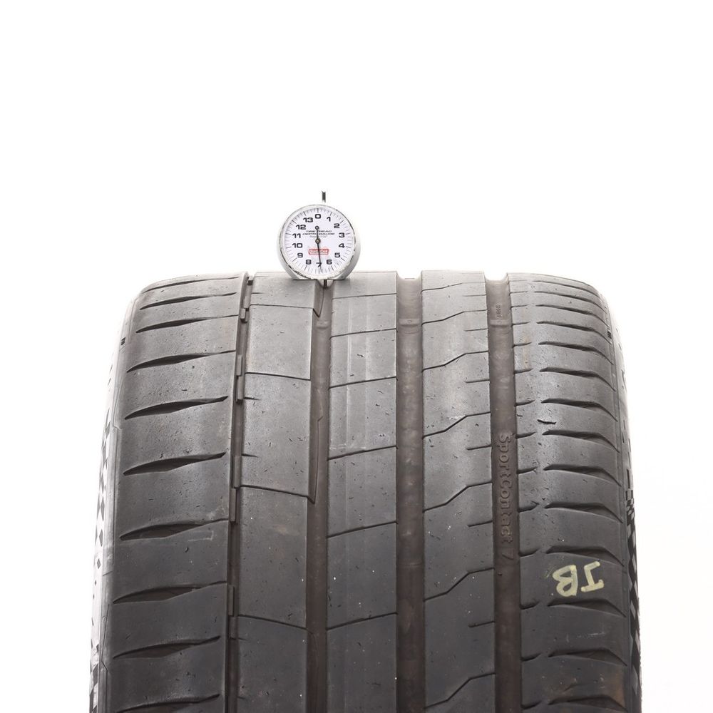 Set of (2) Used 285/30ZR22 Continental SportContact 7 AO ContiSilent 101Y - 6.5-7.5/32 - Image 2