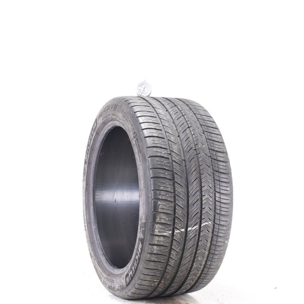 Set of (2) Used 265/40ZR18 Michelin Pilot Sport All Season 4 101Y - 7.5-8/32 - Image 1