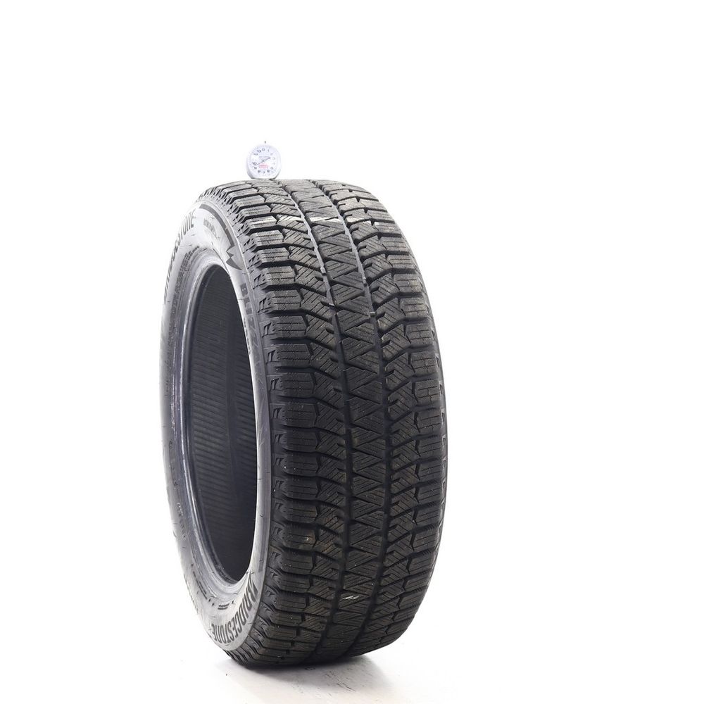 Set of (2) Used 215/55R17 Bridgestone Blizzak WS90 Studless 94H - 9.5-10.5/32 - Image 1