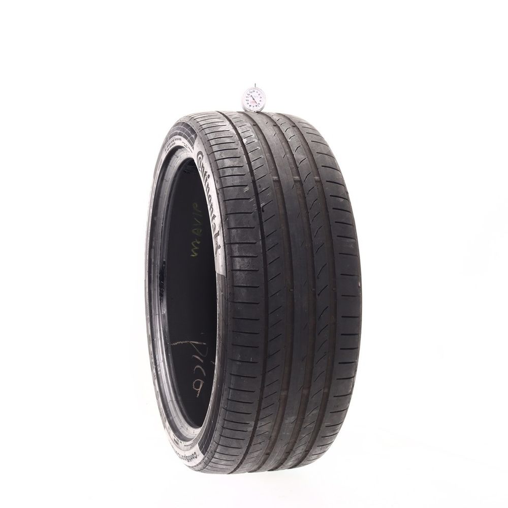 Set of (2) Used 255/40ZR21 Continental ContiSportContact 5P MO 102Y - 5.5/32 - Image 1