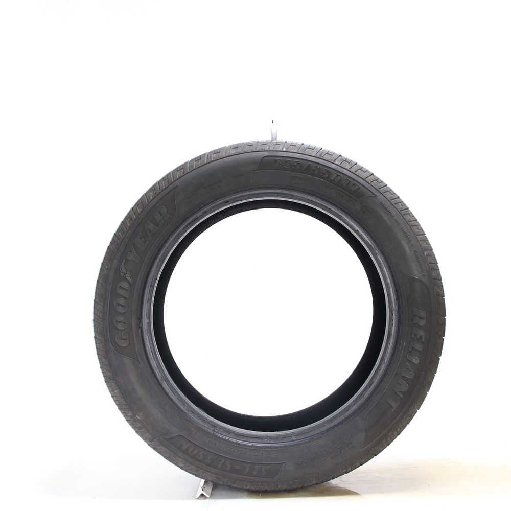 Set of (2) Used 215/55R17 Goodyear Reliant All-season 94V - 4.5-5/32 - Image 3