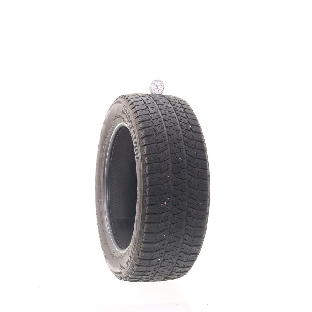 Set of (2) Used 205/55R16 Bridgestone Blizzak WS90 Studless 91H - 6-7/32 - Image 1