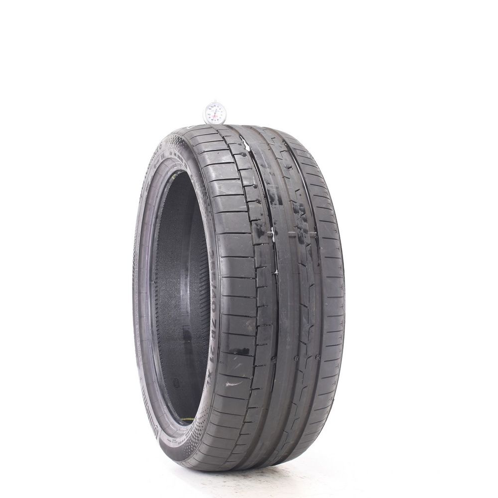 Set of (2) Used 255/40ZR21 Continental SportContact 6 R01 102Y - 6.5-7.5/32 - Image 4