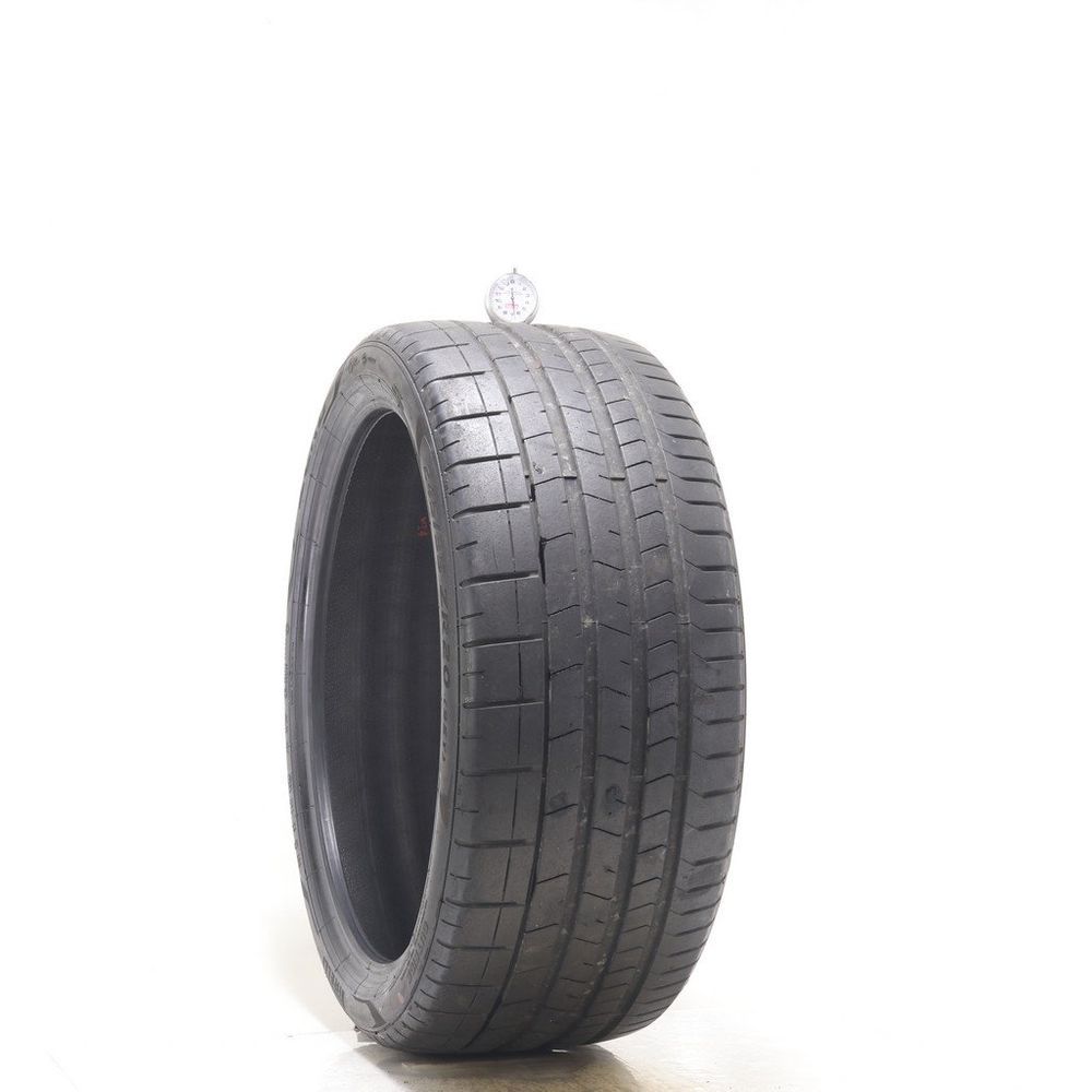 Set of (2) Used 245/35ZR20 Pirelli P Zero PZ4 F02 95Y - 6.5-7.5/32 - Image 1