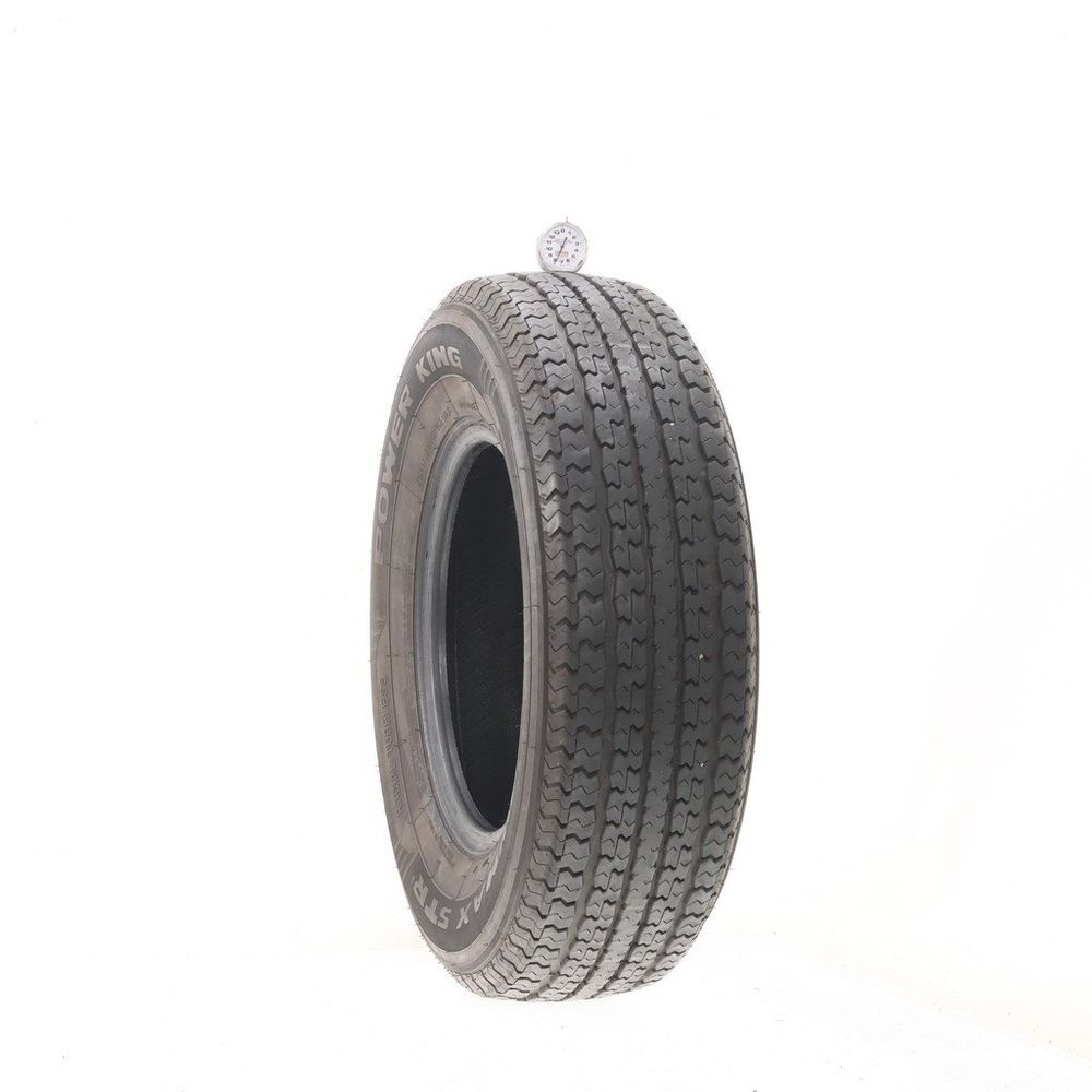 Set of (4) Used ST 225/75R15 Power King Towmax STR II 117/112L E - 7.5-8.5/32 - Image 1