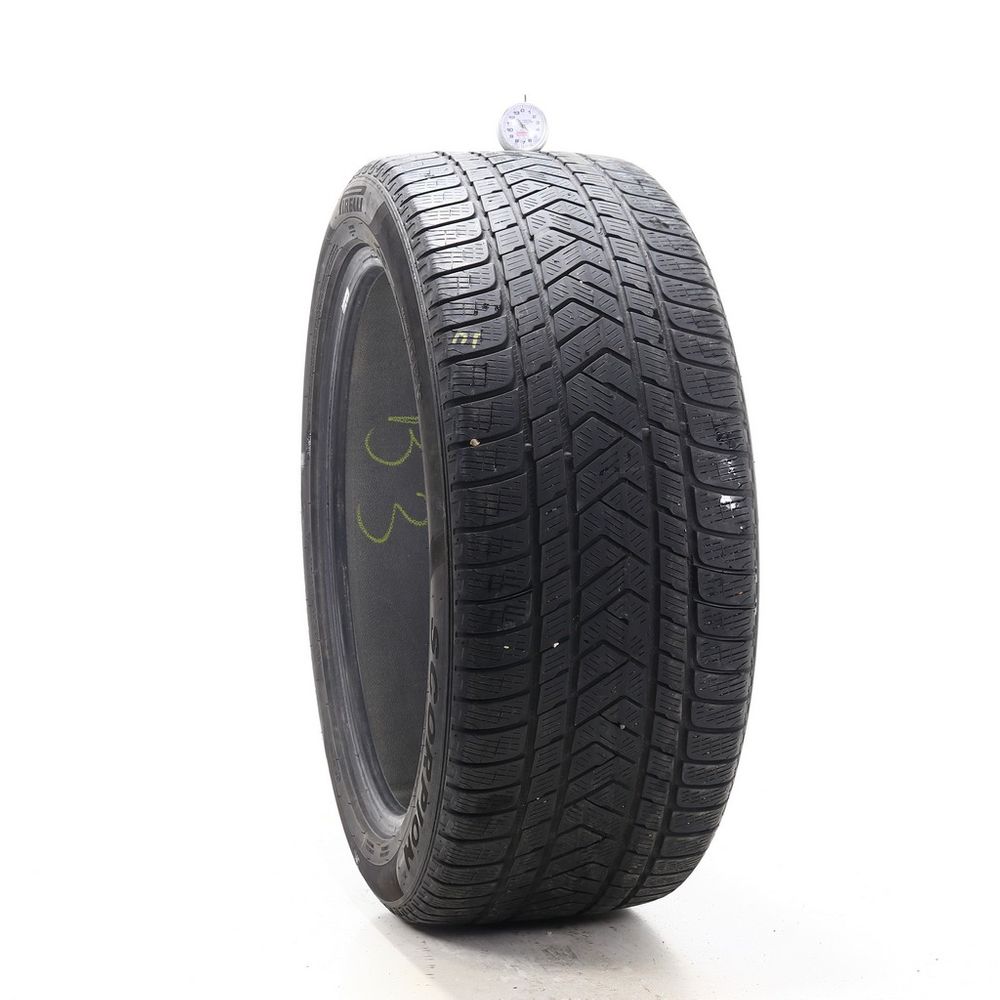 Set of (2) Used 285/40R21 Pirelli Scorpion Winter 109V - 5-6/32 - Image 1