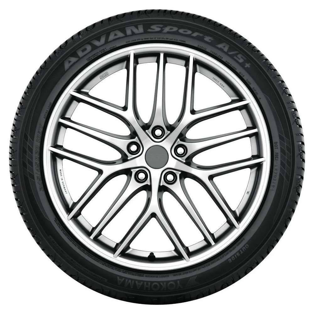 Set of (4) New 245/40R18 Yokohama Advan Sport A/S+ 97Y - Image 2