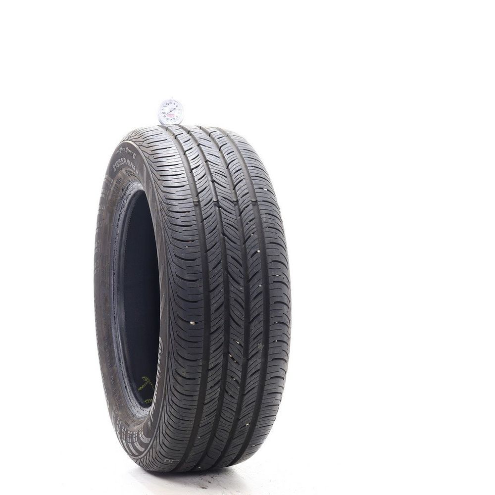 Set of (2) Used 215/55R16 Continental ContiProContact 97H - 9-9.5/32 - Image 1