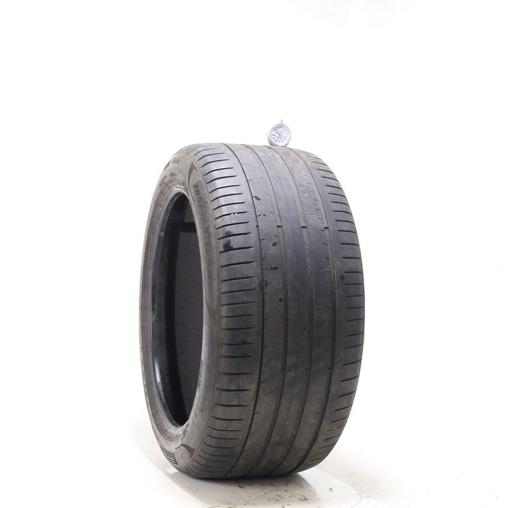 Set of (2) Used 285/40R19 Pirelli P Zero PZ4 TO Elect PNCS 107Y - 4.5-5/32 - Image 1