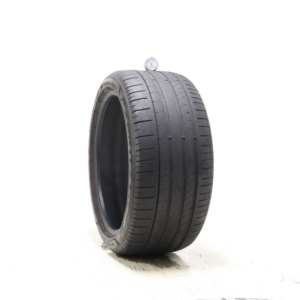 Set of (2) Used 275/35ZR19 Pirelli P Zero PZ4 100Y - 5-6/32 - Image 1