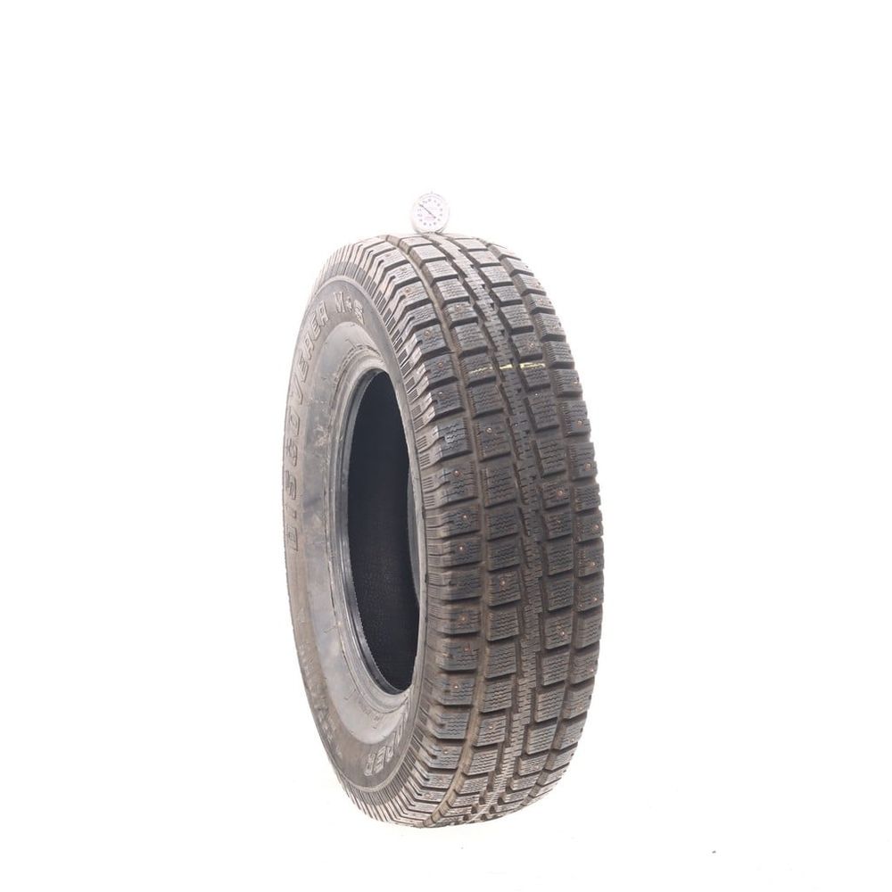 Set of (2) Used 225/75R16 Cooper Discoverer M+S Studded 104S - 12/32 - Image 1