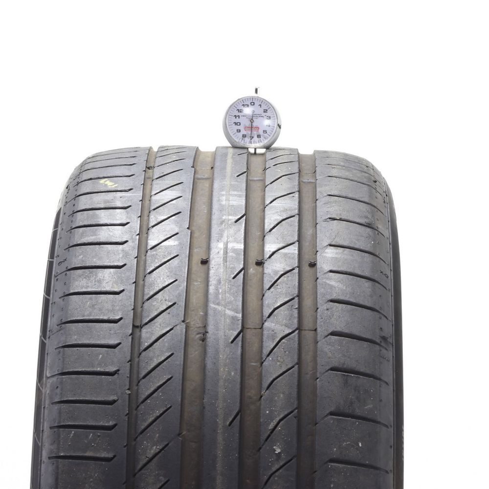 Set of (2) Used 285/40ZR22 Continental ContiSportContact 5P MO 106Y - 7-8/32 - Image 2