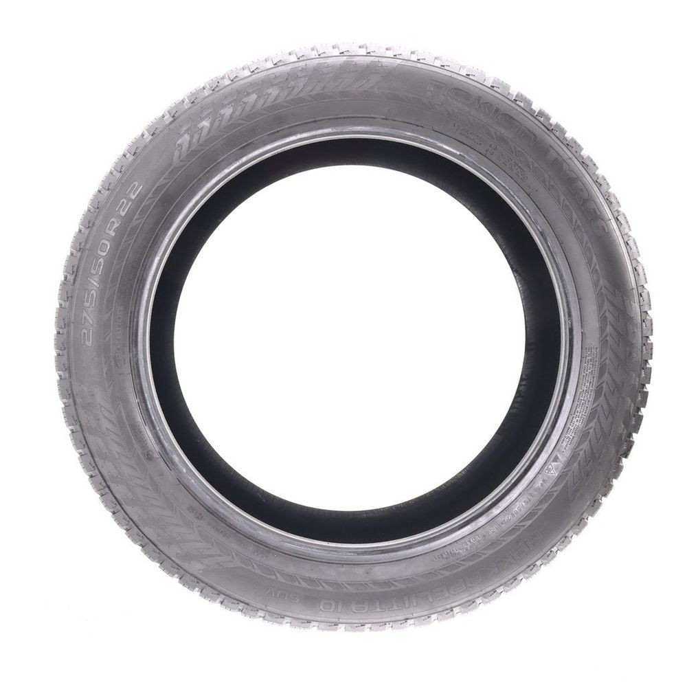 Set of (2) Used 275/50R22 Nokian Hakkapeliitta 10 SUV Studded 115T - 10-11/32 - Image 3