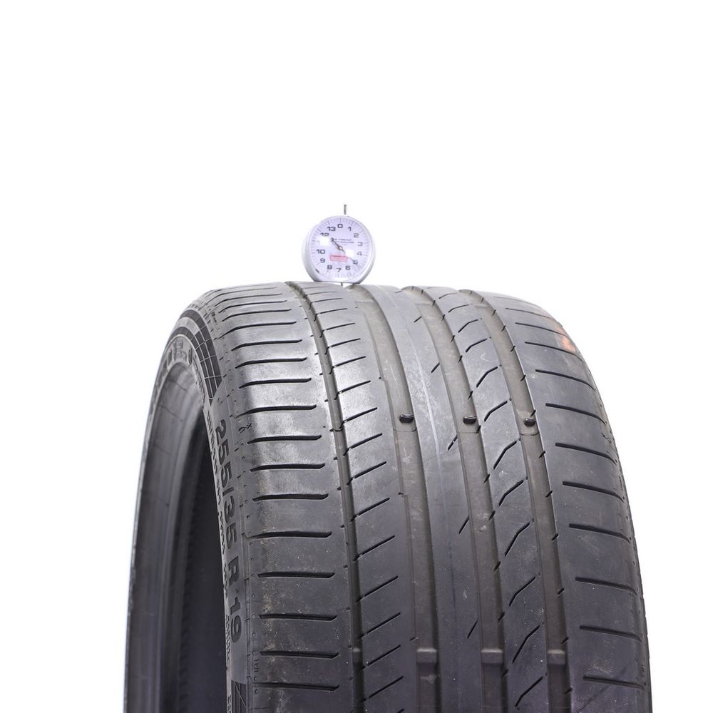 Set of (2) Used 255/35R19 Continental ContiSportContact 5P AO 96Y - 5-5.5/32 - Image 4