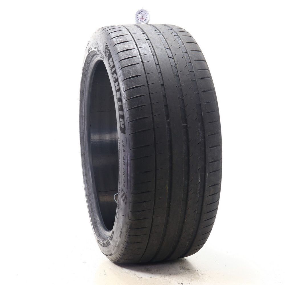 Set of (2) Used 285/40ZR22 Michelin Pilot Sport 4 S MO1 110Y - 6.5/32 - Image 1