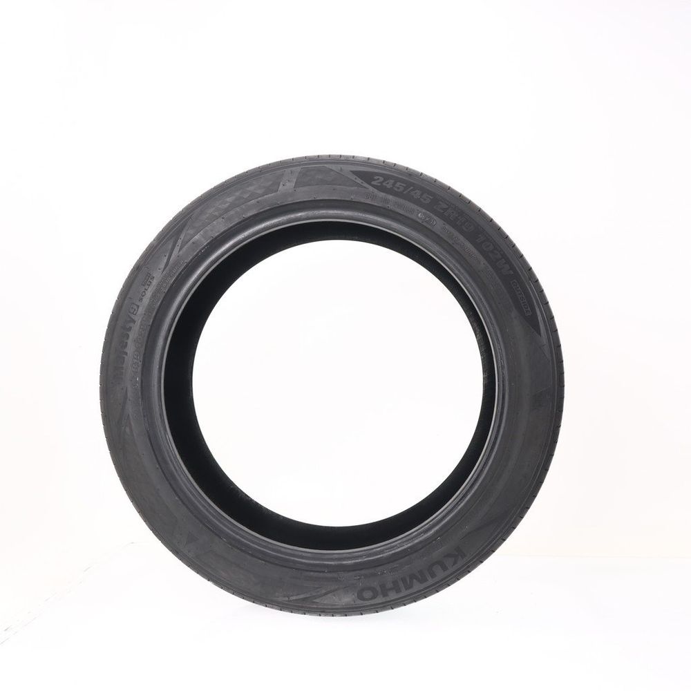 Set of (2) Driven Once 245/45ZR19 Kumho Majesty 9 Solus TA91 102W - 9.5/32 - Image 3