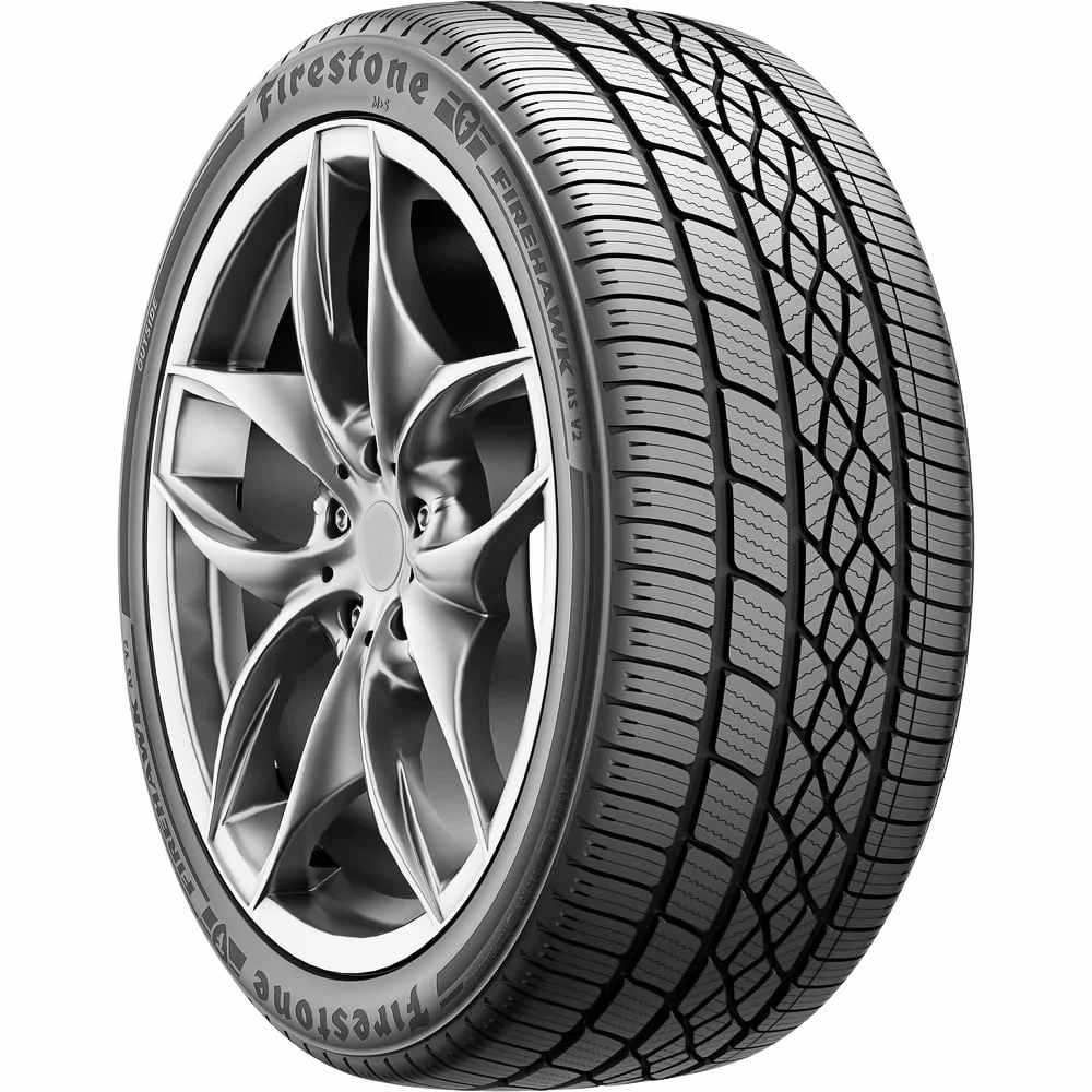 Set of (4) New 245/40R18 Firestone FireHawk A/S V2 97W - Image 1