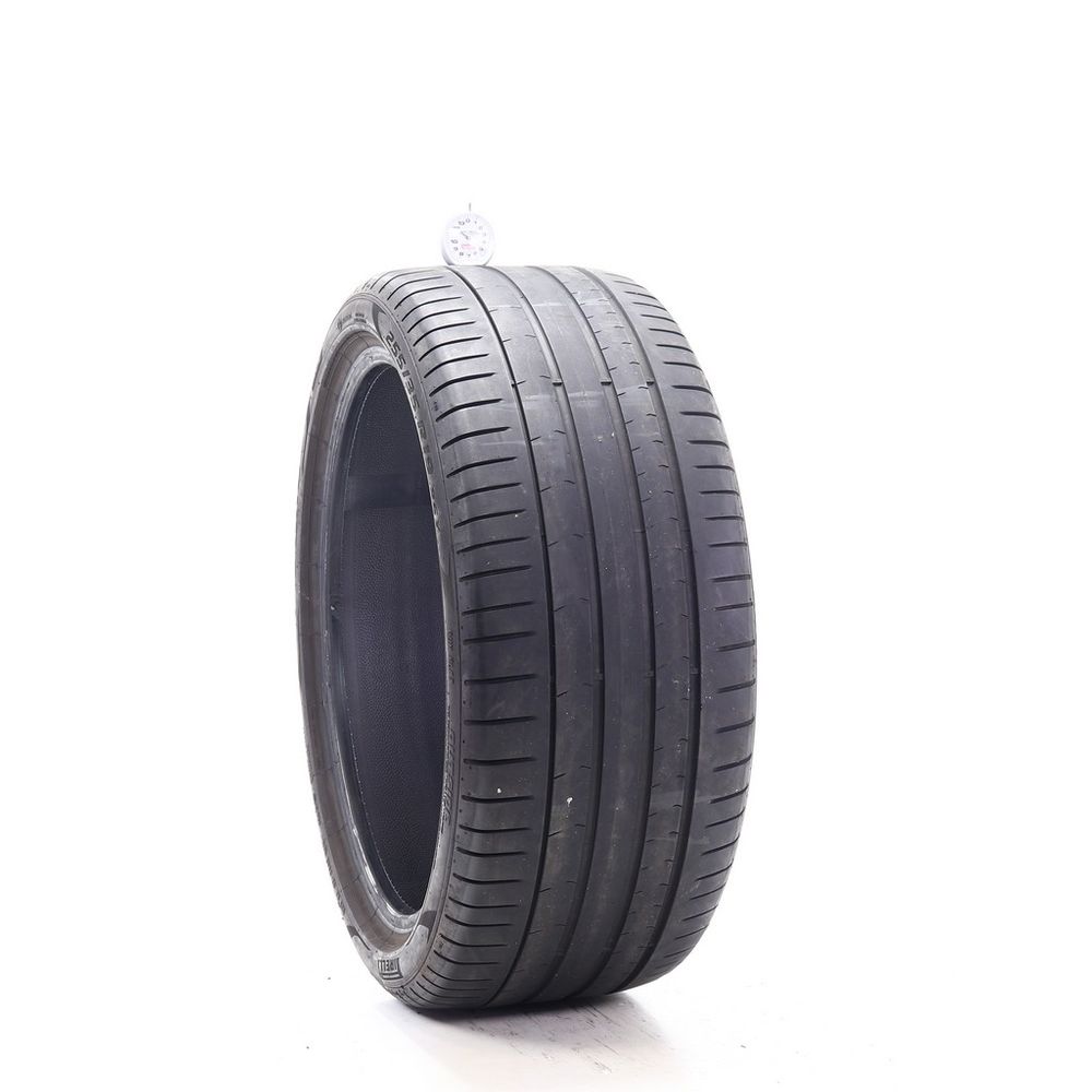 Set of (2) Used 255/35R19 Pirelli P Zero PZ4 MOE Run Flat 96Y - 5-6/32 - Image 1