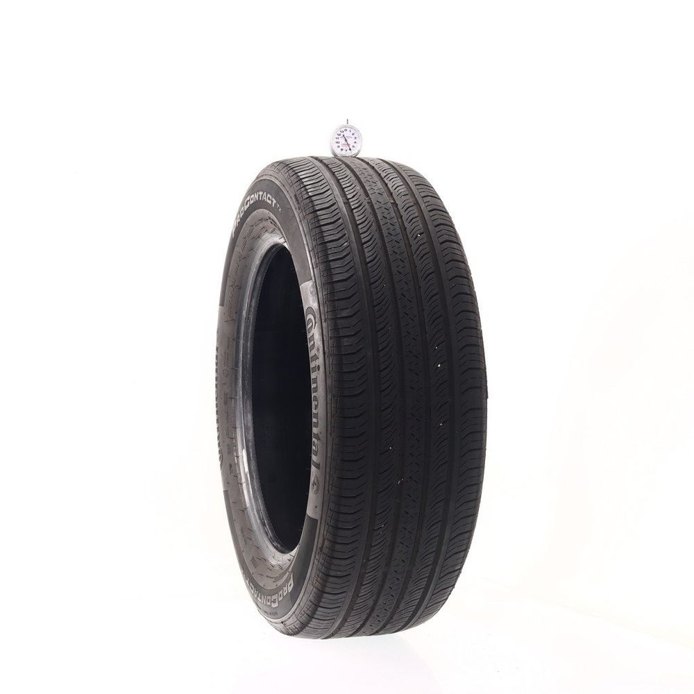 Set of (4) Used 225/60R18 Continental ProContact TX 100H - 6-7/32 - Image 1